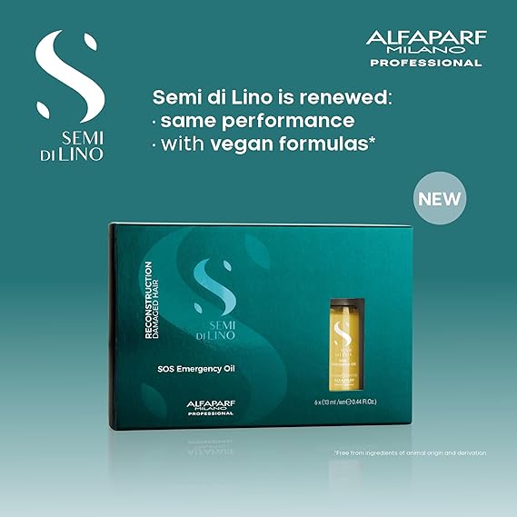 Alfaparf Semi Di Lino Reconstruction SOS Emergency Oil (6 unid.x13ml)