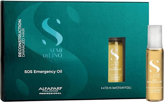 Alfaparf Semi Di Lino Reconstruction SOS Emergency Oil (6 unid.x13ml)