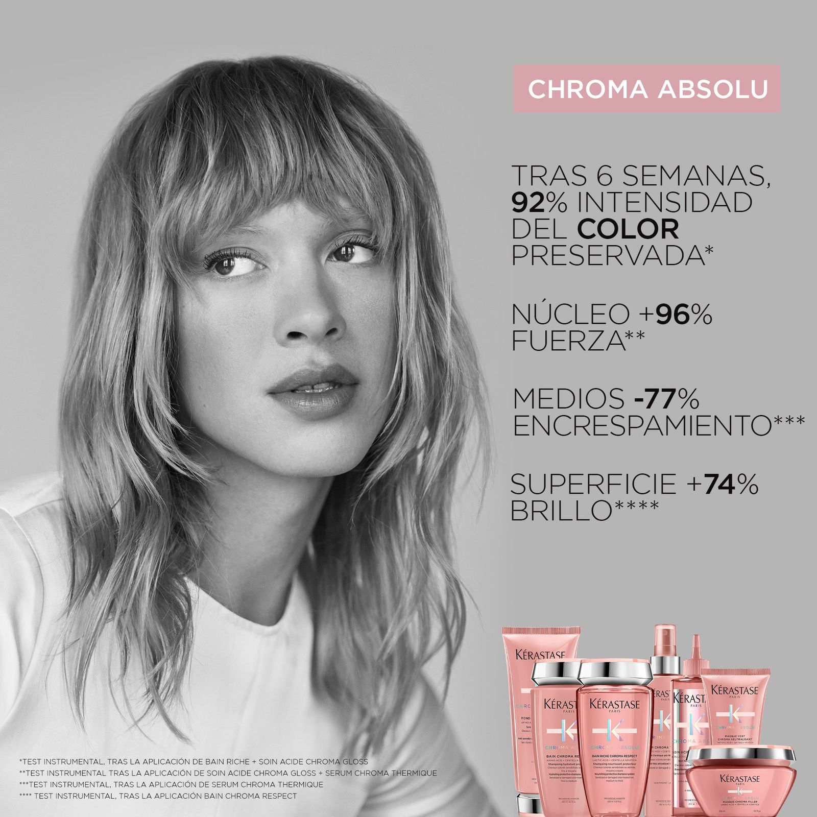 Shampoo Bain Riche Chroma Respect para cabello de medio a grueso 250ml
