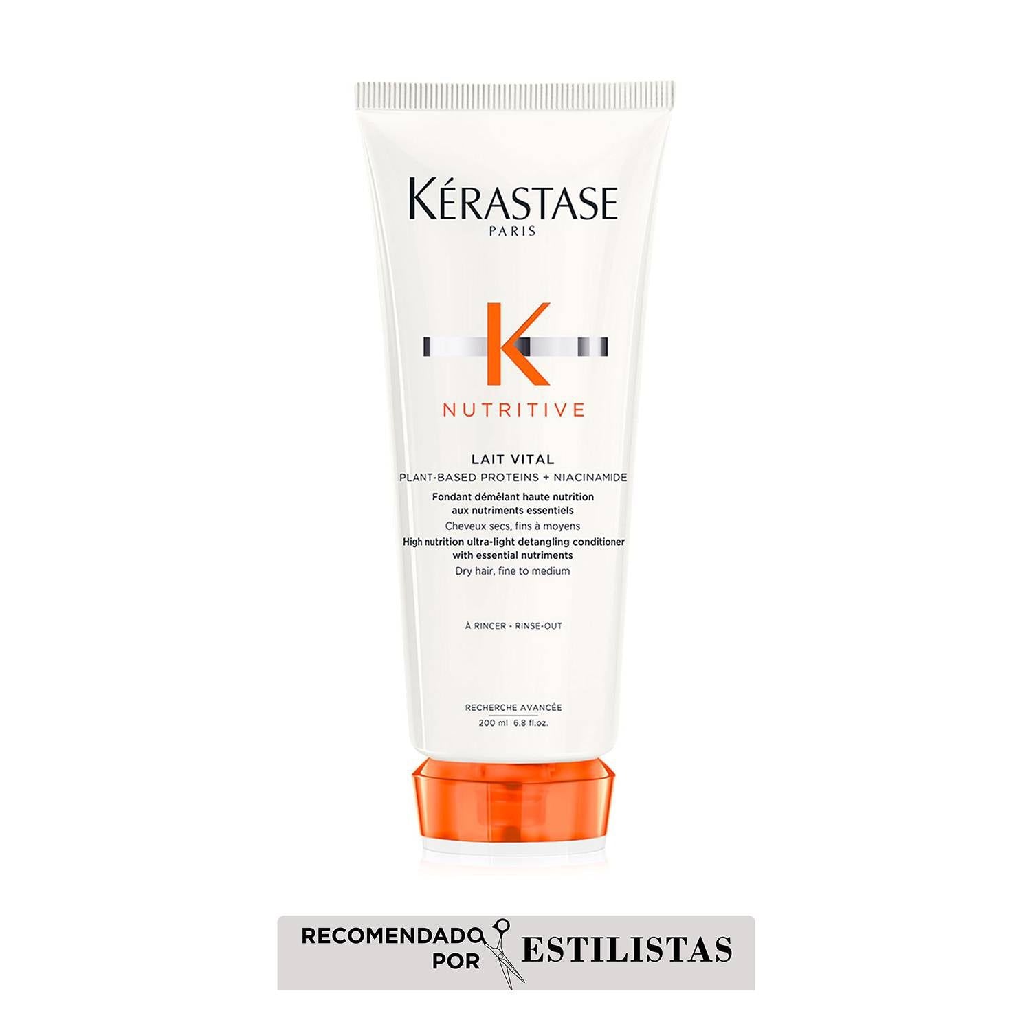 Acondicionador Nutritive Para Cabello Seco, Kérastase Lait Vital 200ml