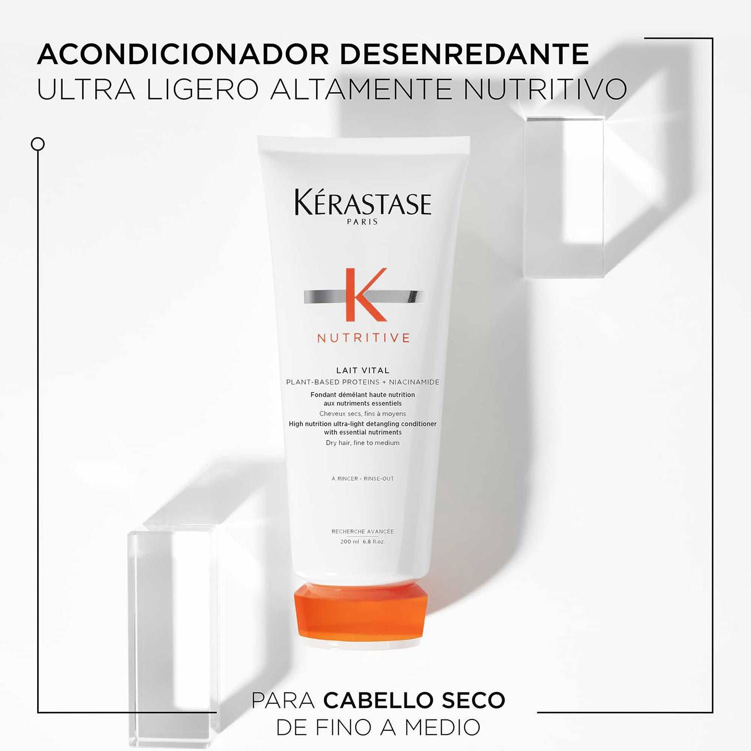 Acondicionador Nutritive Para Cabello Seco, Kérastase Lait Vital 200ml